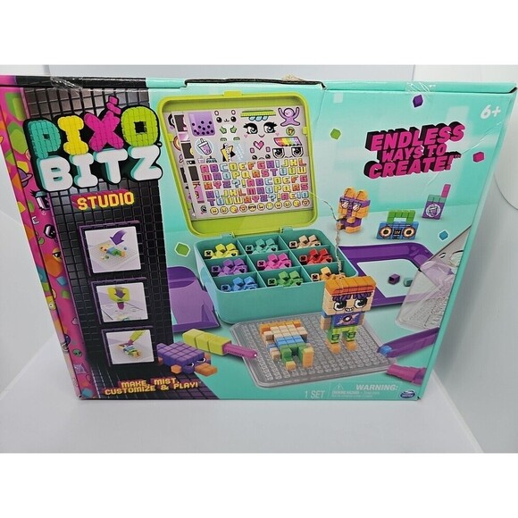 Pixo Bitz Studio Bead Building Set Make, Mist, Customize Play by SpinMaster New - Picture 2 of 11
